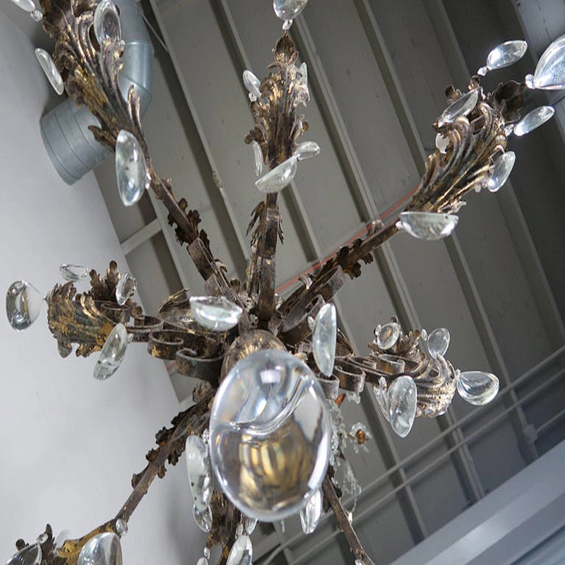 Custom hotel lighting Moroccan style crystal chandeliers Mediterranean hollow iron chandeliers&pendant lights