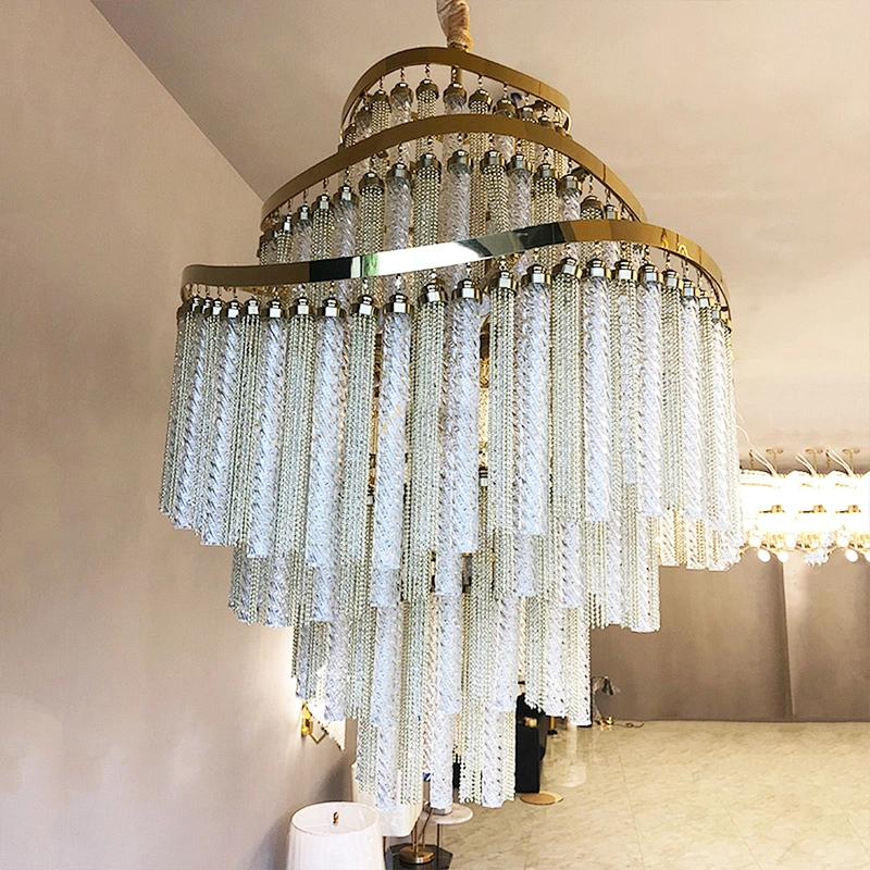 Modern hotel decorative lighting luxury contemporary crystal lamp chandelier