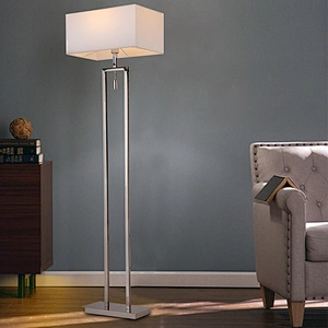 Floor Lamp Stainless Steel Modern High Quality Creative Indoor Hotel White Metal Ce 90 Chrome E27 Lighting and Circuitry Design