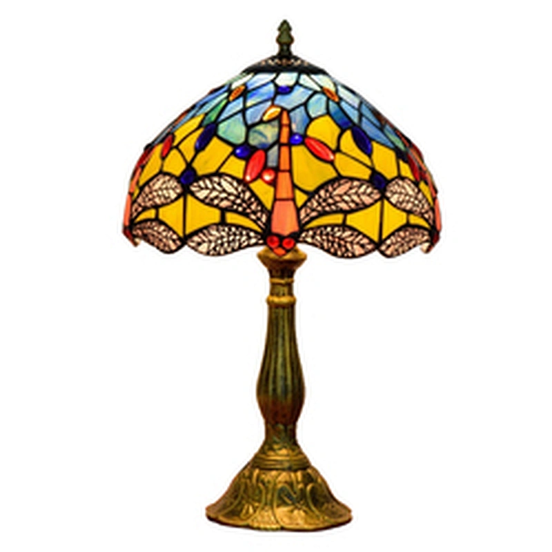 Rebecca High Quality Antique Stained Glass Tiffany Table Lamp Modern Desk Lamps