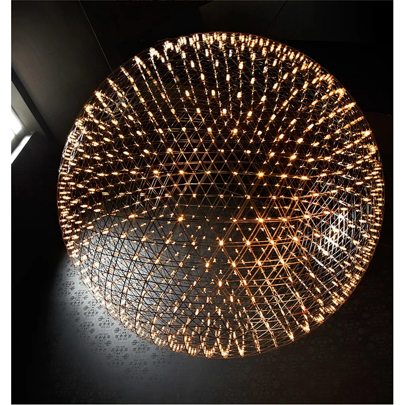 Modern nordic designer chrome led ceiling chandelier  pendant light mrna1273 modern