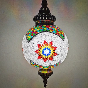 Featured hotel restaurant decorative Mosaic stained glass lampshade system chandeliers Moroccan style chandeliers&pendant lights