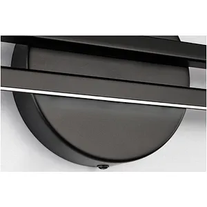Simple Bar Iron Black And White Hotel Waterproof Bathroom Wall Light Custom Hotel Decor 14W/16W Mirror Wall Light Ip44