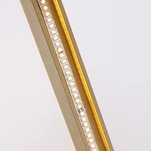 Nordic modern stylish bedroom headrest dining hall wall lamp of Golden fluctuation baton aluminum