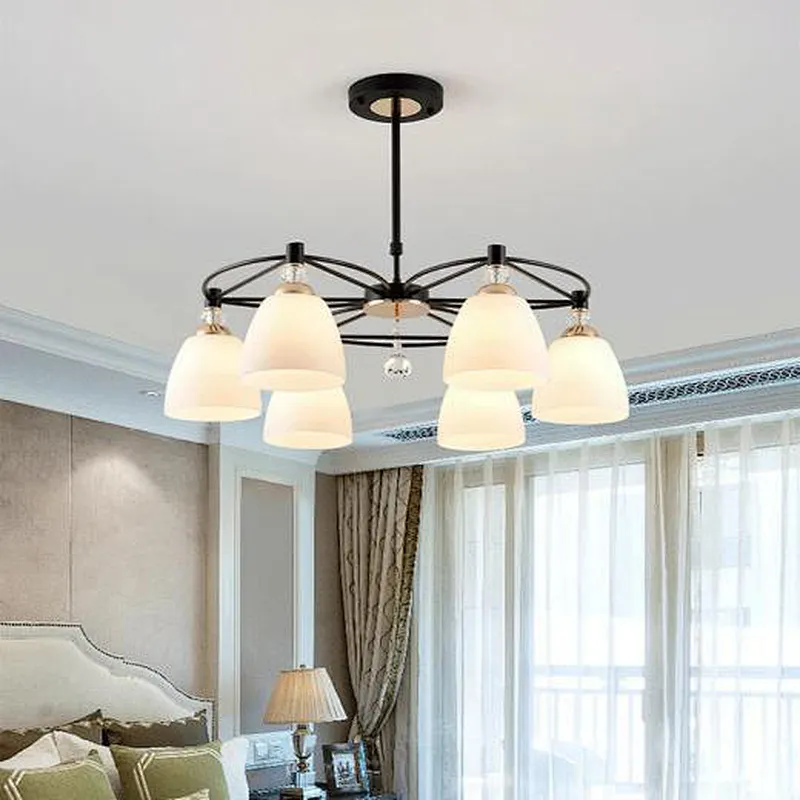 Hanging Unique Style Antique Alabaster Glass Pendant Light Chandeliers Pendant Lights