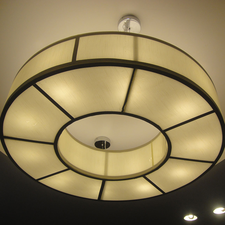 Simple And Modern Chinese Parchment Paper Art Absorbent Ceiling Lamp Villa Club Restaurant Private Engineering Decorative Lamp
