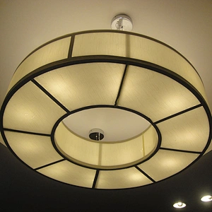 Simple And Modern Chinese Parchment Paper Art Absorbent Ceiling Lamp Villa Club Restaurant Private Engineering Decorative Lamp
