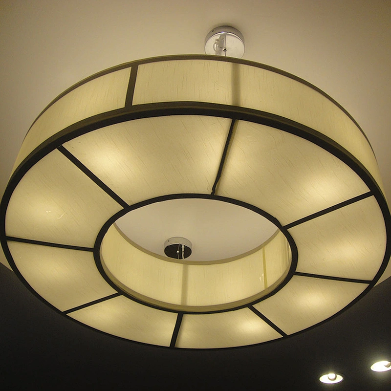 Simple And Modern Chinese Parchment Paper Art Absorbent Ceiling Lamp Villa Club Restaurant Private Engineering Decorative Lamp