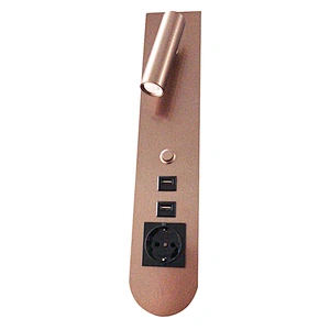 Designed modern rotatable install the lock LED wall lamp with USB inserface