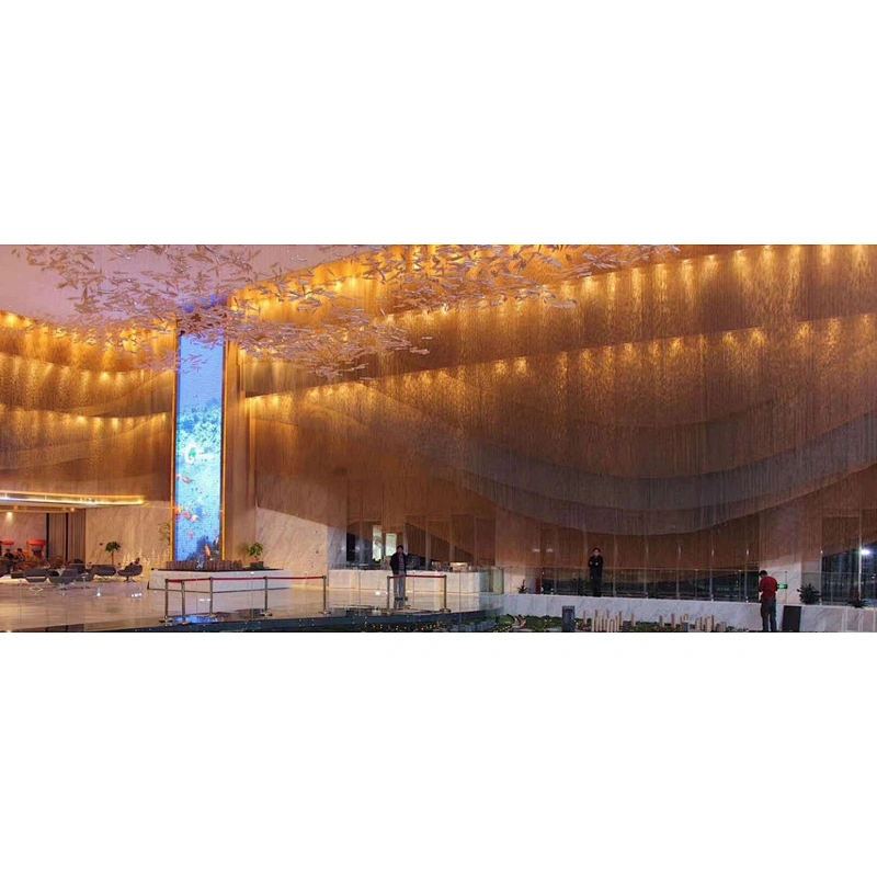 Custom Hotel Project Large Lights Lighting Chandelier Iron Curtain Chandeliers&Pendant Lights