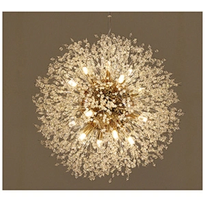 Modern restaurant dandelion chandelier  hotel ceiling crystal chandelier