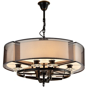 Unique  vintage hotel banquet hall rustic lighting black metal iron chandelier