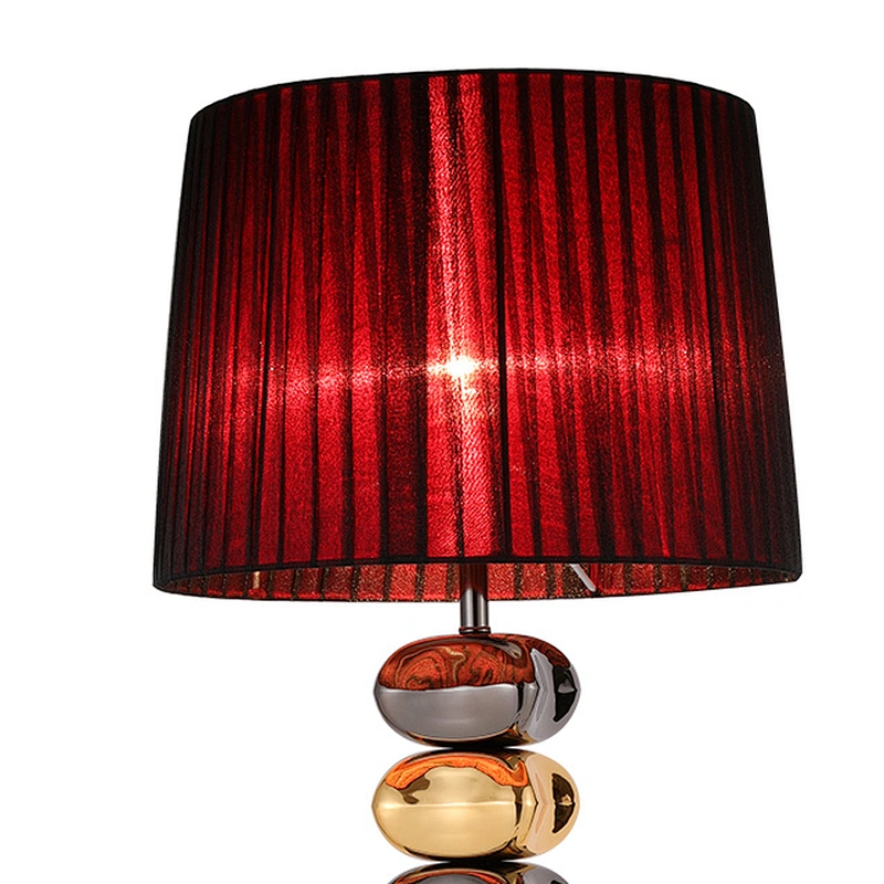 Retro industrial organza shade living room bedroom decorative iron suites lighting