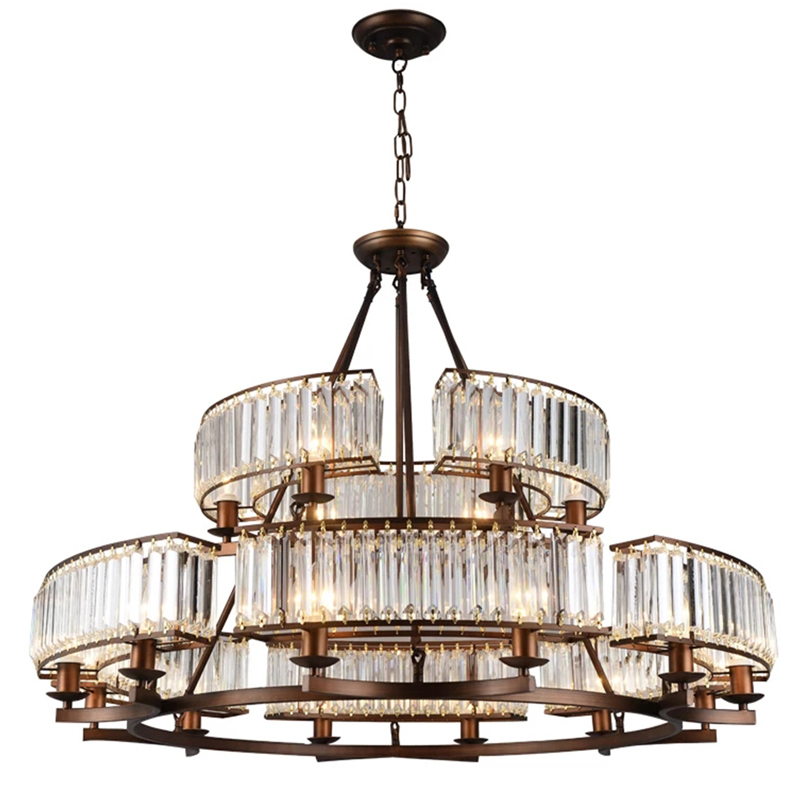 American crystal Pendant Lights Indoor Chandeliers with forging