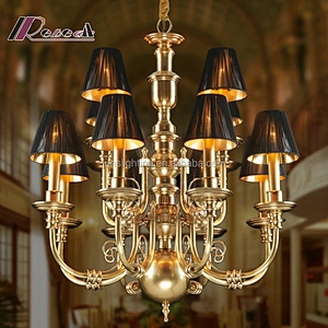 Modern Luxurious Adjustable Brass Chandelier For Cashier Counter Chandeliers Pendant Lights