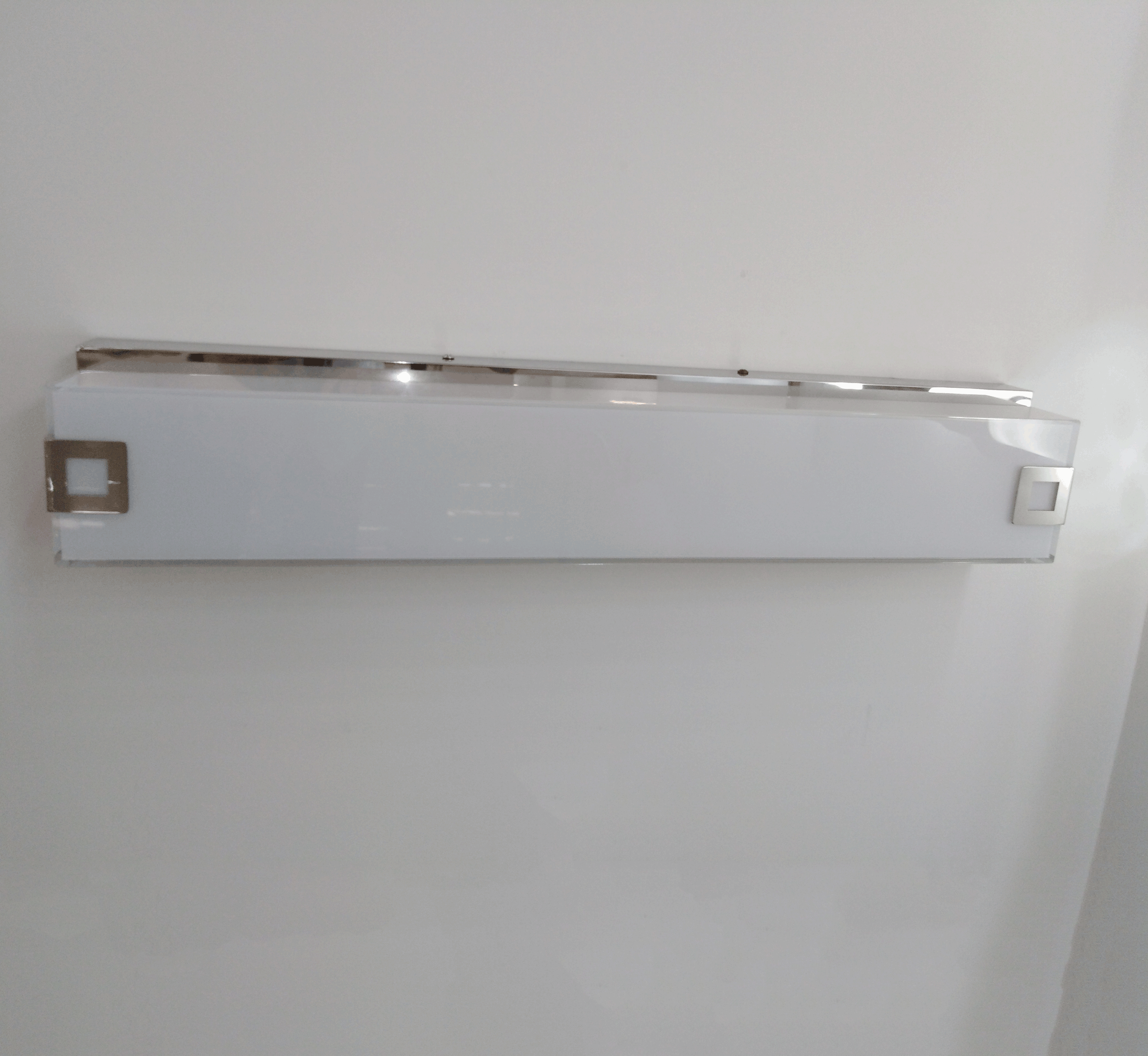 Custom Hotel Decor Stainless Steel Chromium Mirror Wall Light Atmospheric Glass Home Decor Hotel Bathroom Wall Lamp 15W/21W/30W