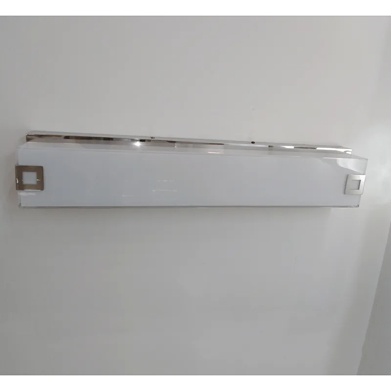 Custom Hotel Decor Stainless Steel Chromium Mirror Wall Light Atmospheric Glass Home Decor Hotel Bathroom Wall Lamp 15W/21W/30W