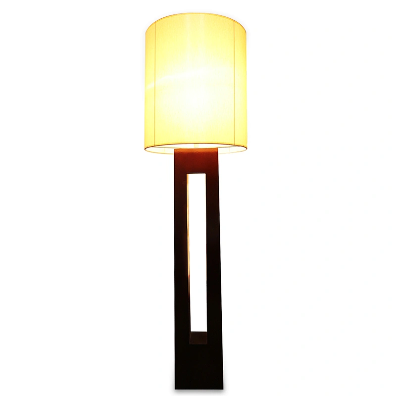 Modern hotel room interior decoration lighting wooden floor lamp
