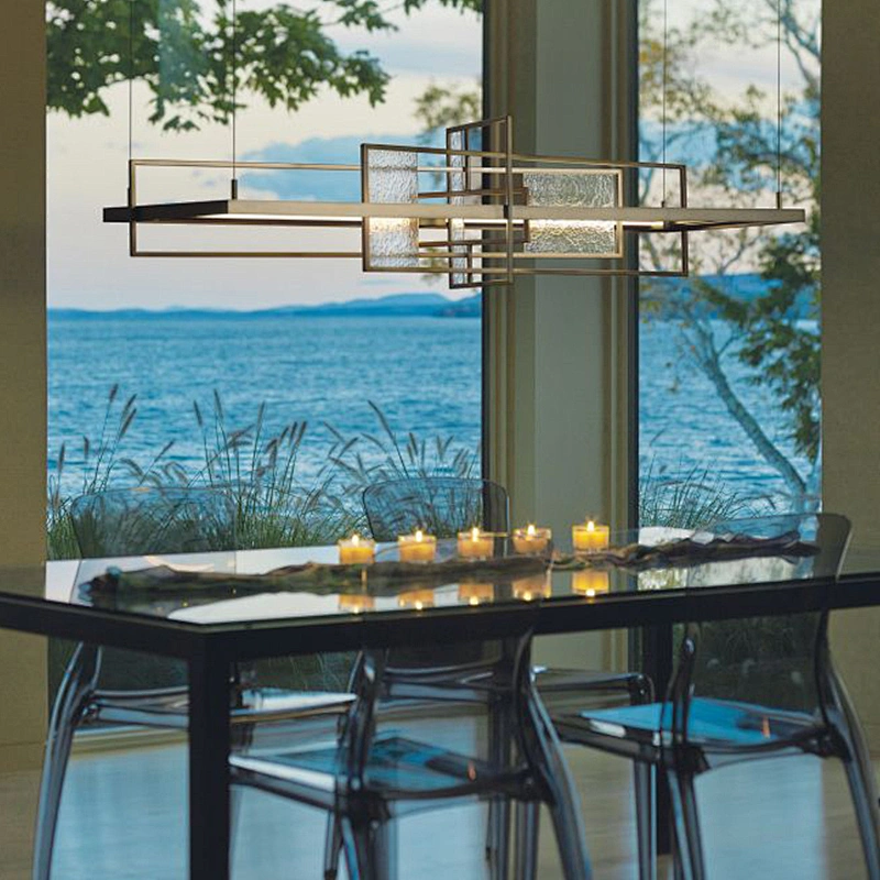 Postmodern creativity Nordic new style design light luxury led glass pendant lamp