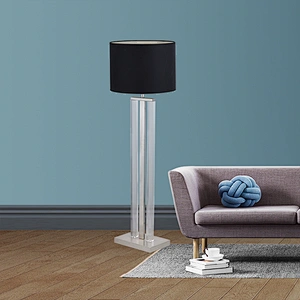 Modern high quality creative interior hotel floor lamp transparent acrylic lamp pole floor lamp