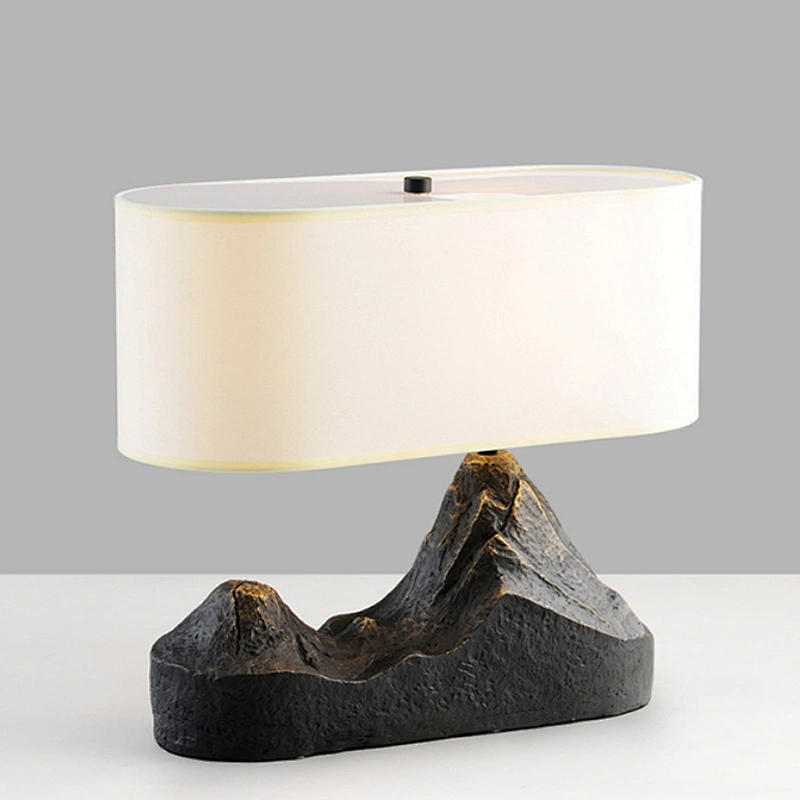Antique design hotel decor bedside luxury copper brass table lamp for hotel