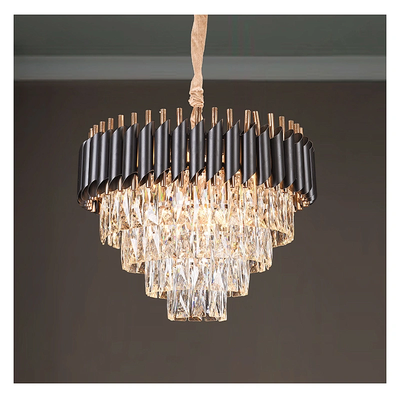 Modern Crystal Lamp  Hotel Chandelier Ceiling Light Villa Staircase  Lighting Pendant Lights