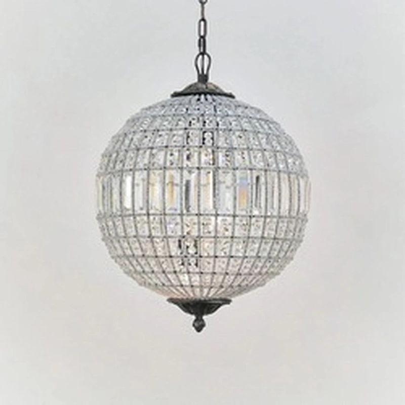 Custom hotel lobby large chandeliers villa  atmosphere system crystal chandeliers round crystal chandeliers&pendant lights
