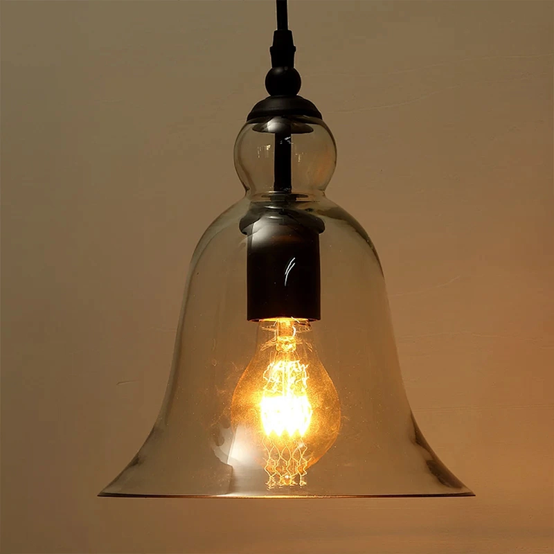 Retro Nordic style glass cover simple pendant light chandelier ceiling lamp