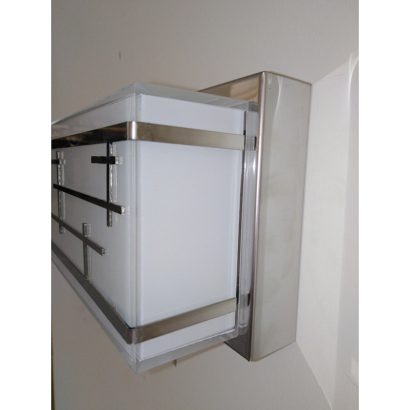 Furniture Bathroom Waterproof Acrylic Wall Lamp Custom Hotel Decorative Chromium Stainless Steel Mirror Wall light 10W/18W/24W