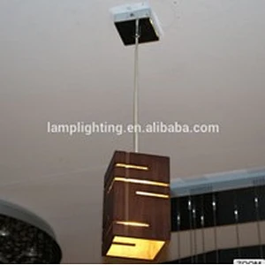 GuZhen Modern Indoor Wooden LED Pendant Lamp For Hotel