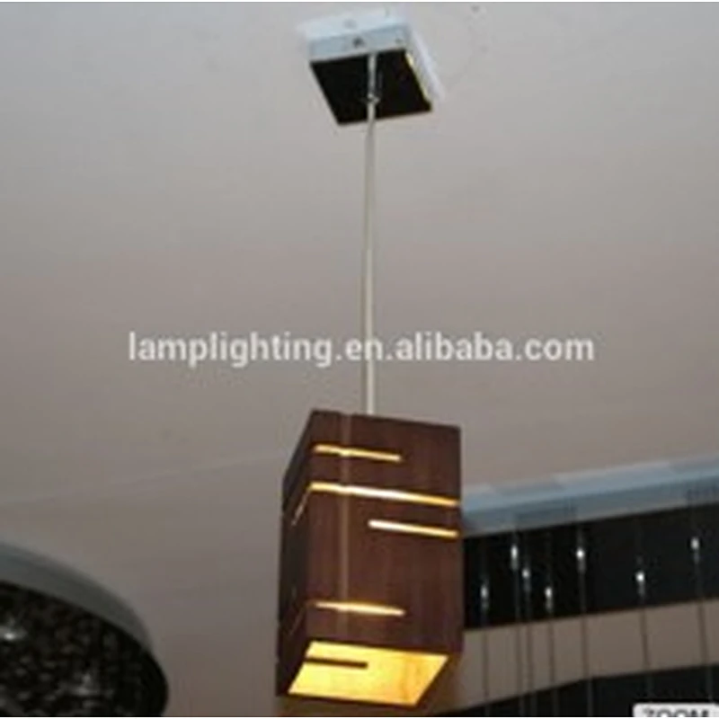 GuZhen Modern Indoor Wooden LED Pendant Lamp For Hotel