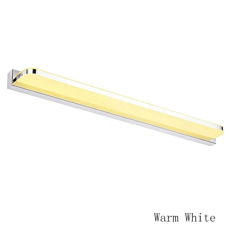 Modern stainless steel led wall lamp bathroom bedroom makeup  vanity mirror light