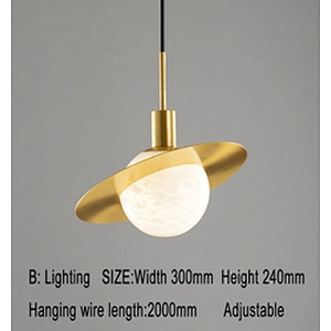 Dining Room Modern Chandelier Creative Living Room Study Bar Hotel Spanish Marble Pendant Lamp