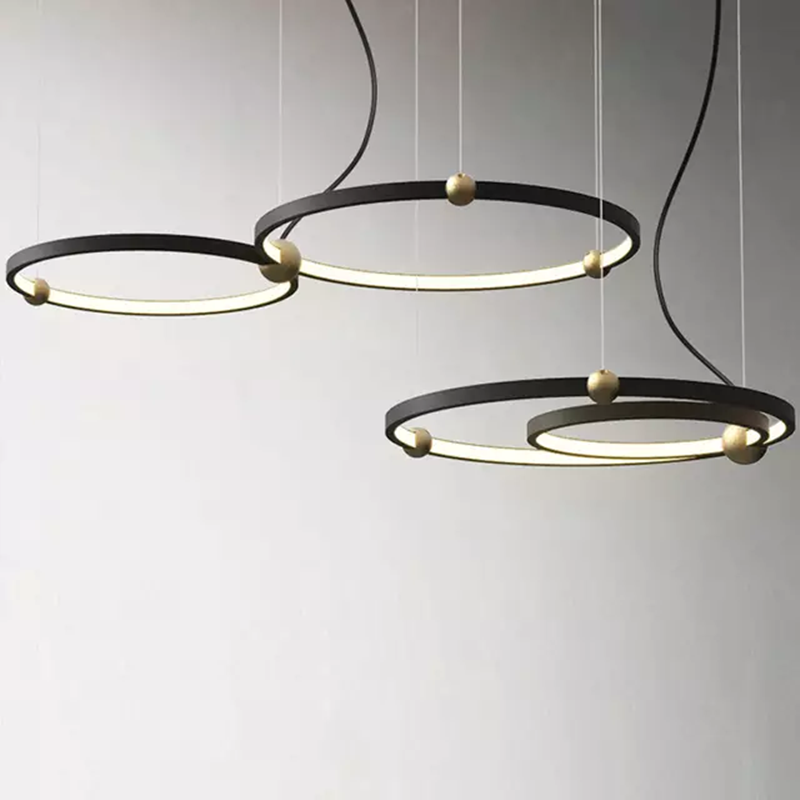 Contemporary  contracted designer  light luxury led glass ball pendant lamp
