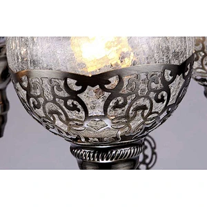Featured glass lampshade hotel chandelier handmade iron hollow chandelier Morocco style chandeliers&pendant lights