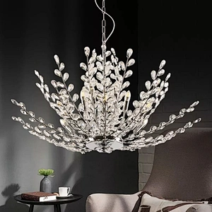 flower chandelier  High Quality LED K9 Crystal Chandelier Pendant Lamp for Hotel