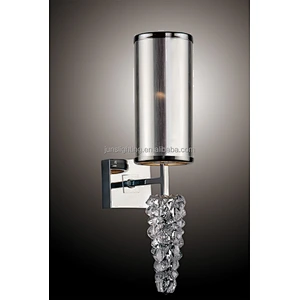 Small colorful glass base table light