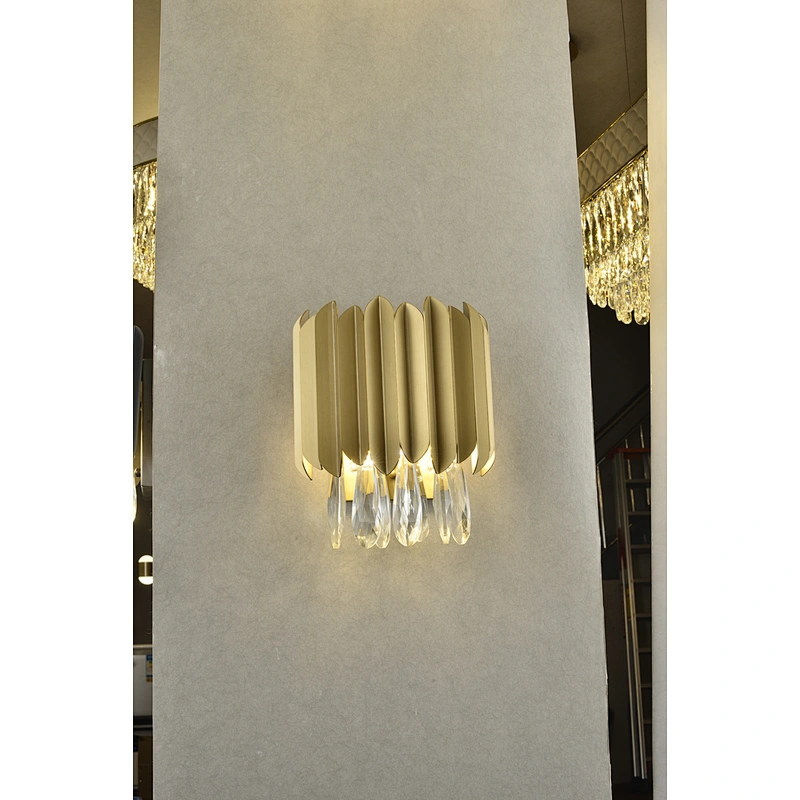 Postmodern Luxury Wall Lamp Living Room Tv Wall Bedside Lamps Crystal Wall Lights