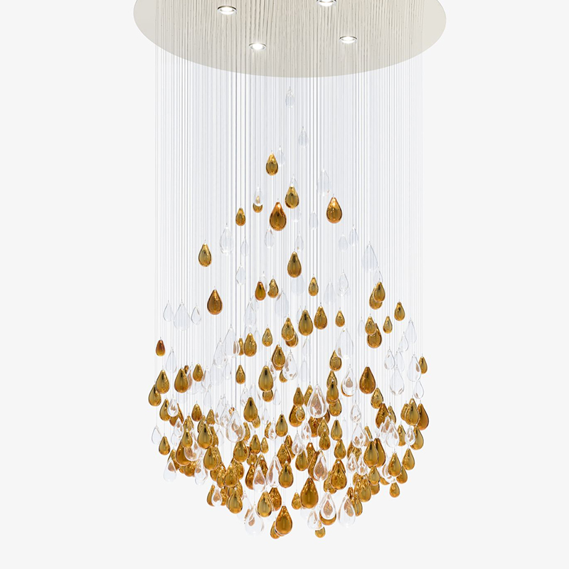 Modern luxury living room restaurant pendant lights ceiling crystal glass chandelier