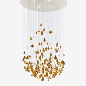 Modern luxury living room restaurant pendant lights ceiling crystal glass chandelier