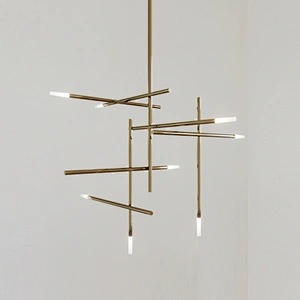 minimalist cross chandelier is postmodern and creative design light luxury  led  pendant lamp
