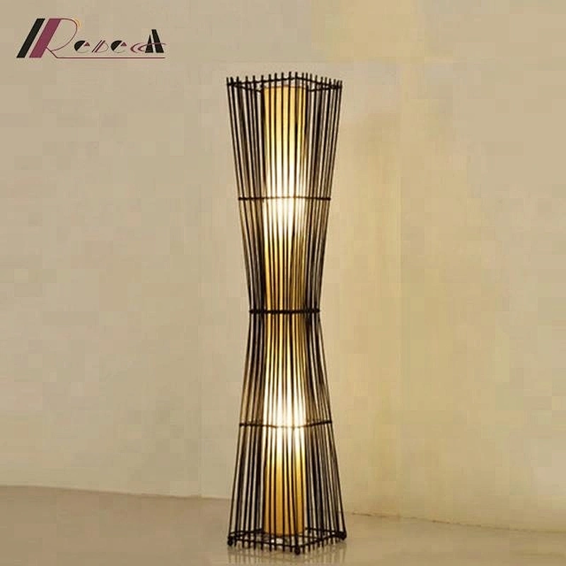 Creative Fancy Bamboo Craft Living Room Various Floor Lamp Hotel Unique Floor Lamps