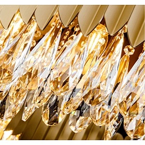 Modern Chandelier For Bed Rooms Indoor Hotel Lobby Black Crystal Pendent Lights