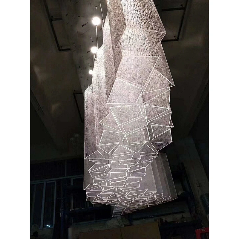 Large hotel lobby project decorative lighting pendant lamp chandelier