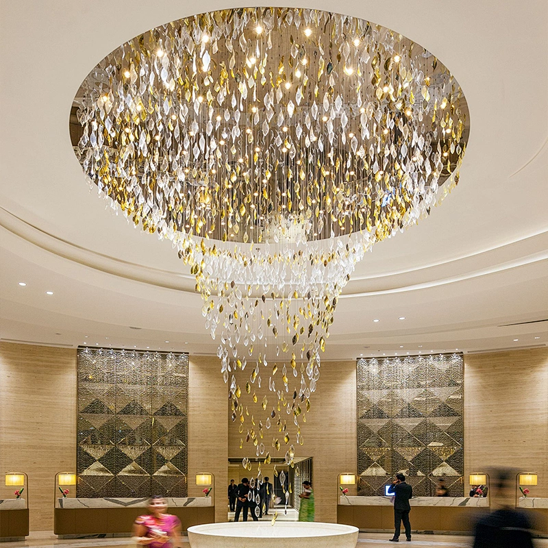 Modern design customized decoration project big Hotel Lobby Chandelier