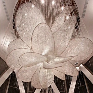 Hot Sale Flower Body Crystal Pendant Lamp Led Modern Chandeliers Pendant Lights