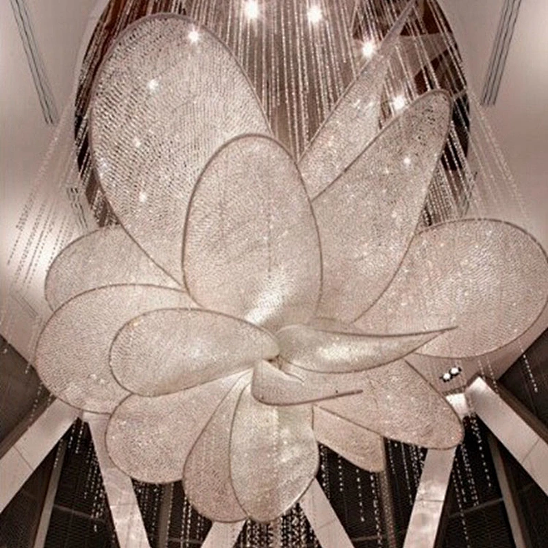 Hot Sale Flower Body Crystal Pendant Lamp Led Modern Chandeliers Pendant Lights