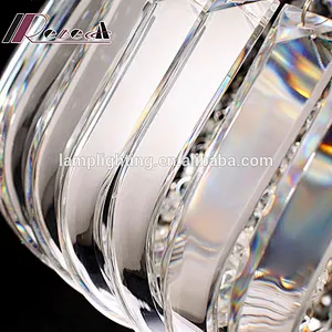 Modern Gold Circle Crystal Ceiling Light For Hotel Lobby Bedroom Ceiling Lamp