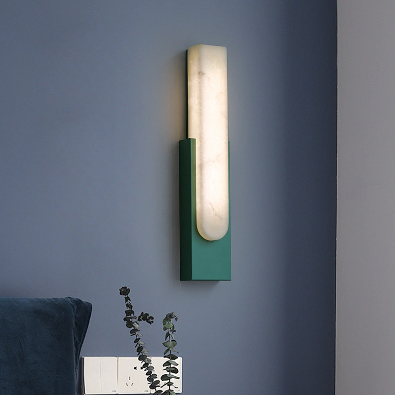 Wall Lamp Alabaster Iron Nordic Modern Bedroom Rebecca Lighting Lighting and Circuitry Design,auto CAD Layout Rectangular LED 80