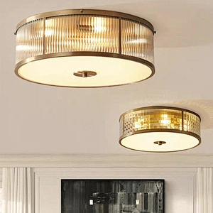 Creative personality simple clear glass round ceiling lamps for Hyatt